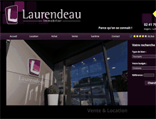 Tablet Screenshot of laurendeauimmobilier.fr